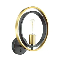 Бра с выключателем лофт Maeve 4401/1W Lumion золотой чёрный 1 лампа, основание золотое чёрное в стиле лофт 