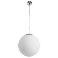 Светильник подвесной Volare A1562SP-1CC Arte Lamp белый 1 лампа, основание хром в стиле современный шар