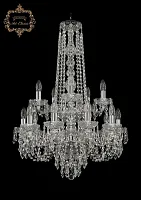 Люстра подвесная хрустальная 11.23.10+5.200.2d.h-85.Cr.Dr Bohemia Art Classic прозрачная на 15 ламп, основание хром в стиле классический Люстра подвесная хрустальная 11.23.10+5.200.2d.h-85.Cr.Dr Bohemia Art Classic прозрачная на 15 ламп, основание хром в стиле классический