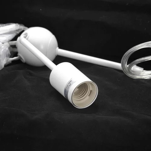 Люстра подвесная Kenner LSP-8268 Lussole без плафона на 5 ламп, основание белое в стиле современный  фото 2