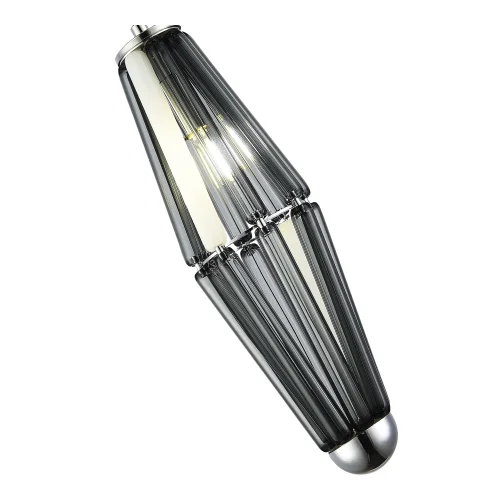 Светильник подвесной Ciara SL1242.103.01 ST-Luce чёрный серый 1 лампа, основание хром в стиле арт-деко  фото 3