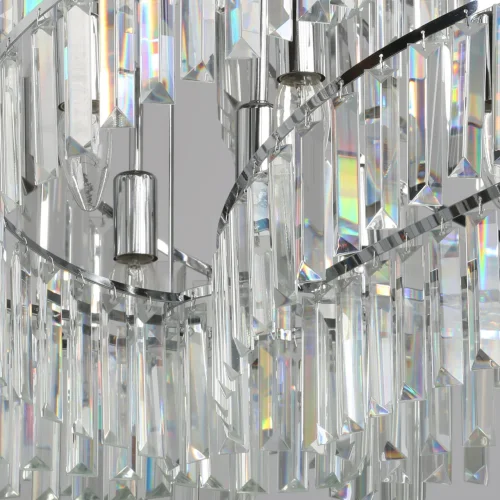 Люстра подвесная Аделард 642016710 MW-Light прозрачная на 10 ламп, основание хром в стиле классический  фото 6