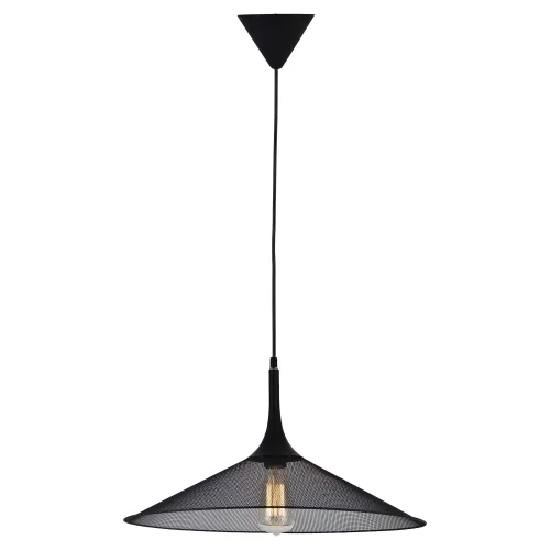 Светильник подвесной лофт Cheektowaga GRLSP-9813 Lussole чёрный 1 лампа, основание чёрное в стиле лофт  фото 2