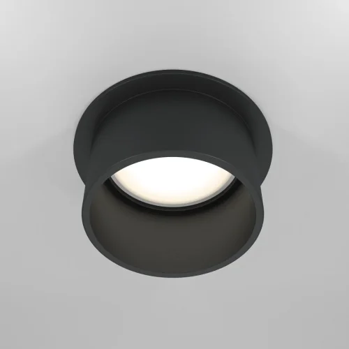 Светильник точечный Reif DL050-01B Maytoni чёрный 1 лампа, основание чёрное в стиле хай-тек современный  фото 4