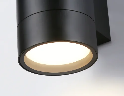 Настенный светильник ST3304 Ambrella light уличный IP54 чёрный 2 лампы, плафон чёрный в стиле хай-тек современный GX53 фото 3