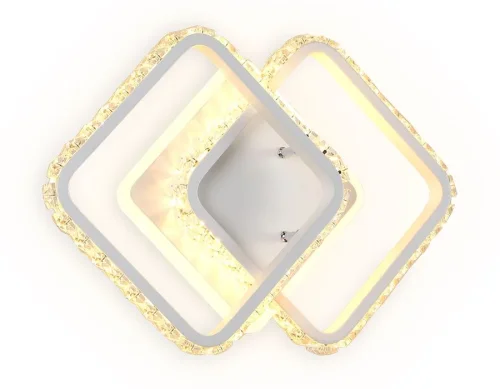 Бра с выключателем LED Acrylica Ice FA275 Ambrella light белый на 1 лампа, основание белое в стиле хай-тек современный квадраты