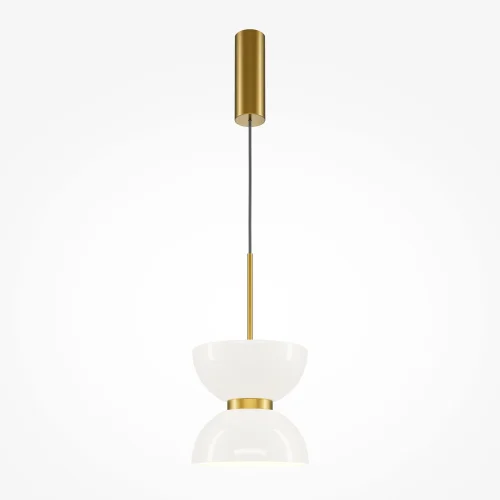 Светильник подвесной LED Kyoto MOD178PL-L11G3K Maytoni белый 1 лампа, основание золотое в стиле современный арт-деко  фото 3
