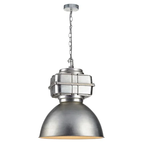 Светильник подвесной лофт Monsey GRLSP-9826 Lussole серый 1 лампа, основание серое в стиле лофт  фото 2