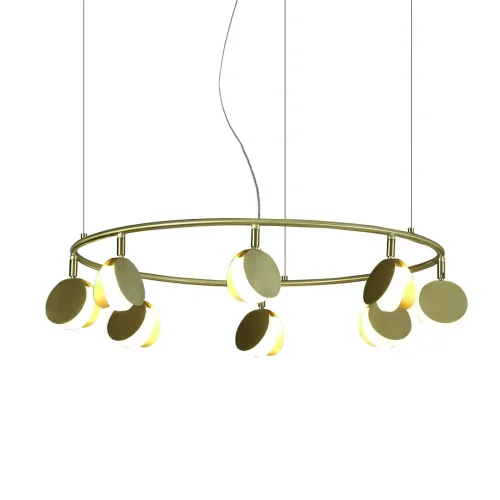 Люстра подвесная LED Shell 7356 Mantra золотая на 1 лампа, основание золотое в стиле современный  фото 3