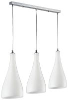 Светильник подвесной BOOTLE WE210.03.106 WERTMARK белый 3 лампы, основание хром в стиле современный 
