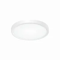 Светильник накладной LED Бейсик CL738180V Citilux белый 1 лампа, основание белое в стиле хай-тек современный круглый