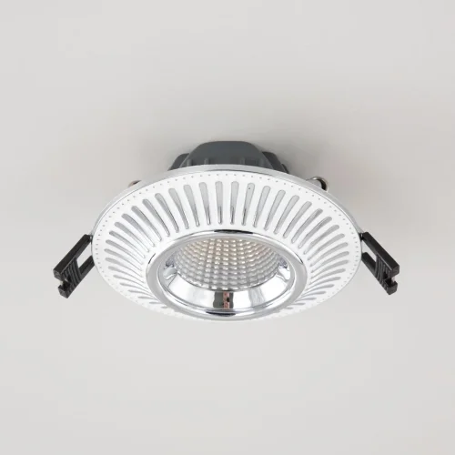 Светильник точечный LED Дзета CLD042NW1 Citilux белый 1 лампа, основание белое в стиле классический  фото 2