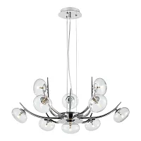 Люстра подвесная Blubber LSP-8939 Lussole белая на 10 ламп, основание в стиле современный Люстра подвесная Blubber LSP-8939 Lussole белая на 10 ламп, основание в стиле современный