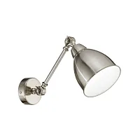 Бра лофт NEWTON AP1 NICKEL Ideal Lux никель 1 лампа, основание никель в стиле лофт 