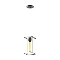 Светильник подвесной лофт Elliot 3728/1 Lumion янтарный прозрачный 1 лампа, основание чёрное в стиле лофт 