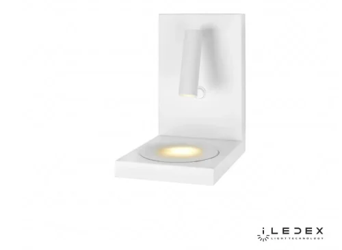 Бра с выключателем LED iCharge 1831A WH iLedex белый на 1 лампа, основание белое в стиле хай-тек современный с полкой с беспроводной зарядкой для чтения фото 3