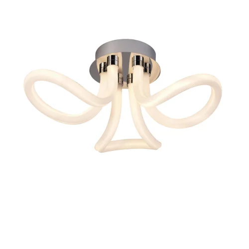 Люстра потолочная LED Line 6616 Mantra белая на 1 лампа, основание никель серое в стиле современный 