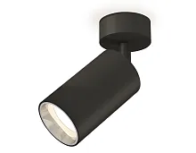 Светильник накладной XM6323003 Ambrella light чёрный 1 лампа, основание чёрное в стиле хай-тек современный круглый
