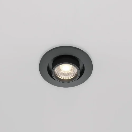 Светильник точечный LED Hidden DL045-01-10W4K-B Maytoni чёрный 1 лампа, основание чёрное в стиле хай-тек современный  фото 4