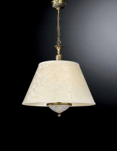 Люстра подвесная  L 6405/50 Reccagni Angelo бежевая на 3 лампы, основание античное бронза в стиле классический 