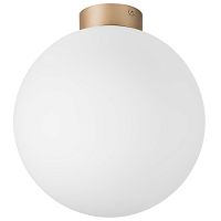 Светильник потолочный Globo 812033 Lightstar белый 1 лампа, основание матовое золото в стиле современный шар