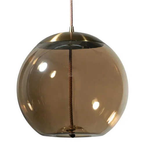 Светильник подвесной LED Knot 8135-B LOFT IT янтарный 1 лампа, основание золотое в стиле современный лофт выдувное фото 5