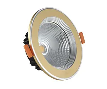 Светильник точечный LED Точка 2135,33 Kink Light золотой 1 лампа, основание золотое в стиле современный круглый
