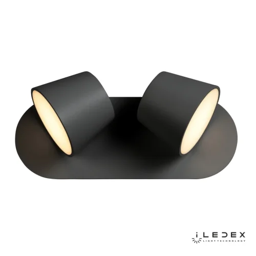 Бра LED Flexin W1118-2AS BK iLedex чёрный на 1 лампа, основание чёрное в стиле современный хай-тек  фото 3
