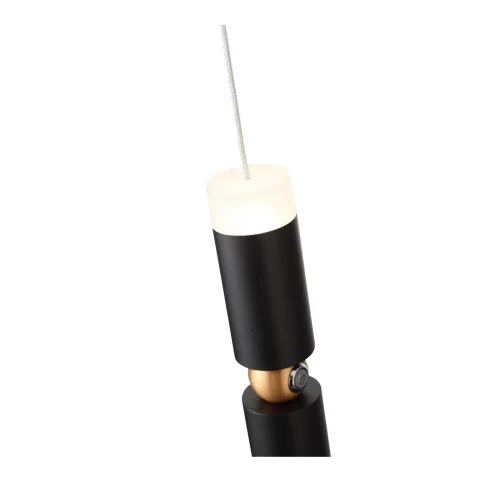 Светильник подвесной LED sensor Tuore SL1592.403.01 ST-Luce чёрный 1 лампа, основание чёрное в стиле хай-тек трубочки фото 3