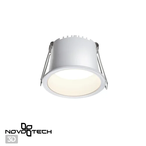 Светильник точечный LED Tran 358897 Novotech белый 1 лампа, основание белое в стиле современный хай-тек  фото 6