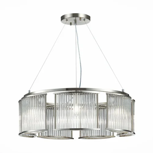Люстра подвесная Velletri SL1627.103.07 ST-Luce прозрачная на 7 ламп, основание хром в стиле американский современный 