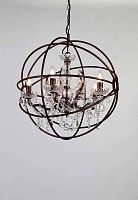 Светильник подвесной лофт Orbit 1834-5P Favourite коричневый 5 ламп, основание коричневое в стиле лофт 