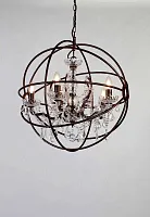 Светильник подвесной лофт Orbit 1834-5P Favourite коричневый 5 ламп, основание коричневое в стиле лофт 