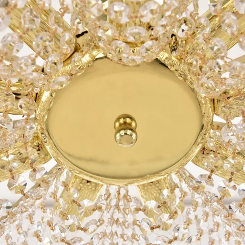 Люстра потолочная 778/58 G Bohemia Ivele Crystal прозрачная на 9 ламп, основание золотое в стиле классический sp фото 2