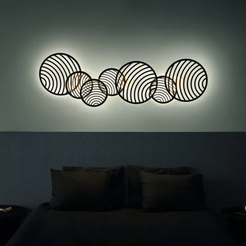 Настенно-потолочный светильник LED Collage 7232 Mantra чёрный 1 лампа, основание чёрное в стиле современный  фото 6