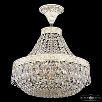 Люстра потолочная AL19011/H1/35OL WMG Bohemia Ivele Crystal без плафона на 6 ламп, основание золотое патина белое в стиле классический drops