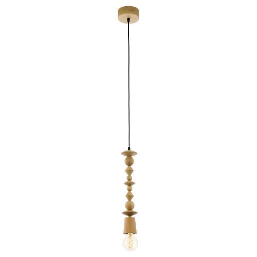 Светильник подвесной лофт AVOLTRI 49369 Eglo без плафона 1 лампа, основание бежевое коричневое в стиле лофт 