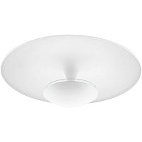 Люстра потолочная LED TORONJA 95487 Eglo белая на 1 лампа, основание белое в стиле современный 