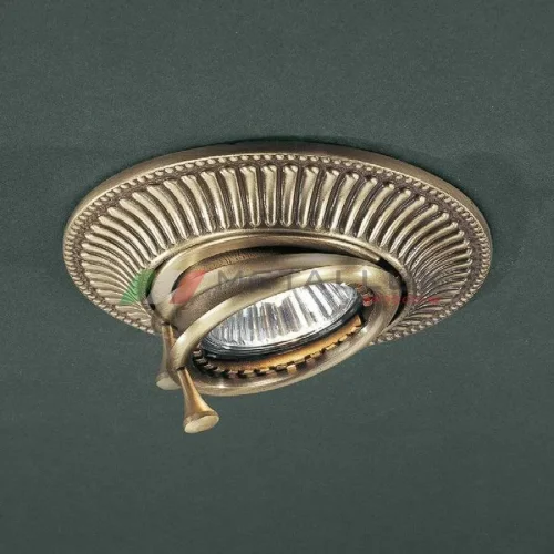 Светильник точечный SPOT 1082 BRONZO Reccagni Angelo античный бронза 1 лампа, основание античное бронза в стиле классический 