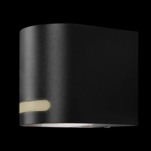 Настенный светильник Stema 100012/A LOFT IT уличный IP54 чёрный 1 лампа, плафон чёрный в стиле современный хай-тек GU10 фото 2