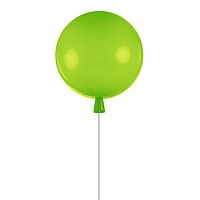 Светильник потолочный Balloon 5055C/M green LOFT IT зелёный 1 лампа, основание хром в стиле современный шар