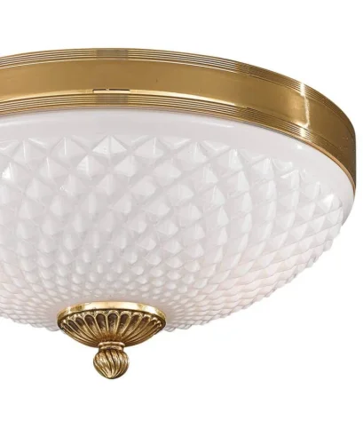 Люстра потолочная  PL 8500/2 Reccagni Angelo белая на 2 лампы, основание золотое в стиле классический  фото 2