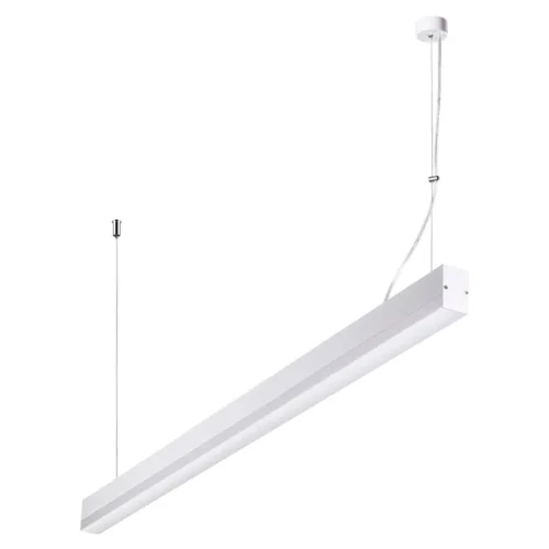 Светильник подвесной LED Iter 358159 Novotech белый 1 лампа, основание белое в стиле современный линейный