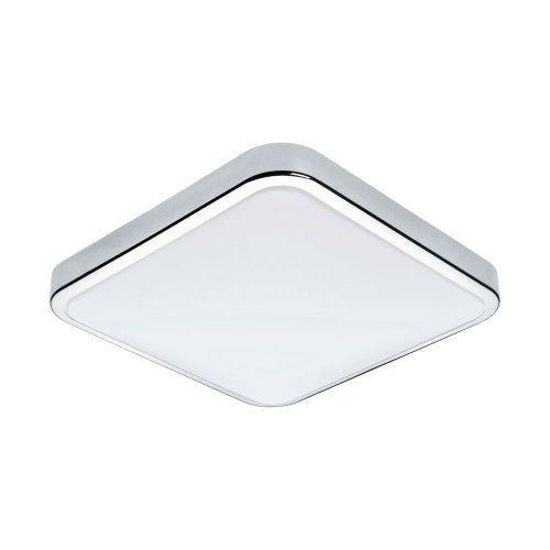 Светильник потолочный LED MANILVA 1 96229 Eglo белый 1 лампа, основание серое хром в стиле минимализм модерн квадраты