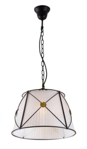 Светильник Дрезден подвесной CL409112 Citilux белый 1 лампа, основание коричневое в стиле кантри 