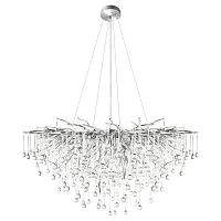 Люстра подвесная Drops 10376/1000 LOFT IT прозрачная на 20 ламп, основание серебряное в стиле современный флористика арт-деко ветви Люстра подвесная Drops 10376/1000 LOFT IT прозрачная на 20 ламп, основание серебряное в стиле современный флористика арт-деко ветви