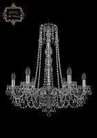 Люстра подвесная хрустальная 11.26.6.220.h-70.Cr.B Bohemia Art Classic прозрачная на 6 ламп, основание хром в стиле классический 