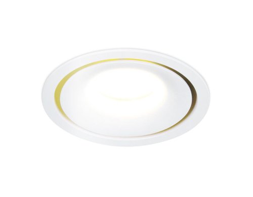 Светильник точечный TN120 Ambrella light белый 1 лампа, основание белое в стиле современный  фото 3