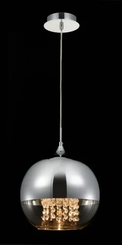 Светильник подвесной Fermi P140-PL-170-1-N Maytoni прозрачный хром 1 лампа, основание никель в стиле современный шар фото 4