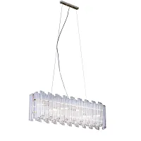 Люстра подвесная RUMBA 1052.6 chrome Lucia Tucci прозрачная на 6 ламп, основание хром в стиле классический Люстра подвесная RUMBA 1052.6 chrome Lucia Tucci прозрачная на 6 ламп, основание хром в стиле классический